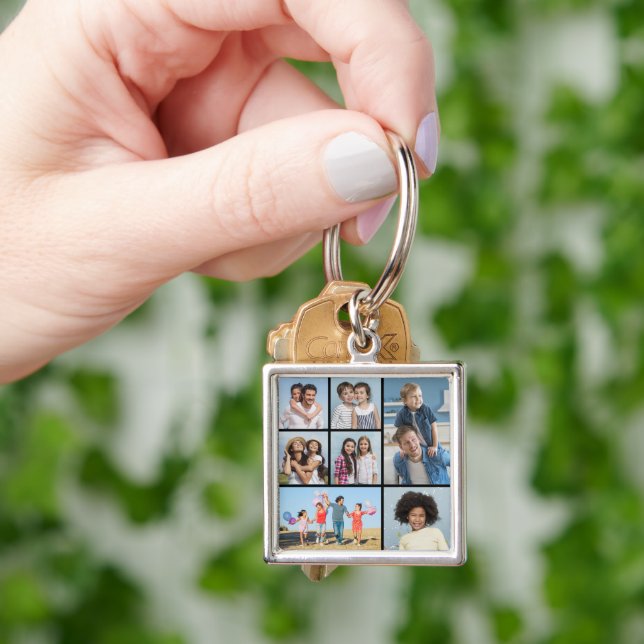  Create Your Own 7 Photo Collage  Key Ring (Hand)
