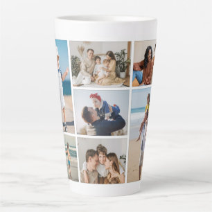 Create Your Own 7 Photo Collage Latte Mug