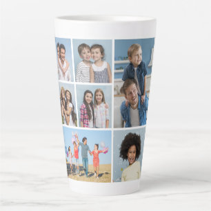 Create Your Own 7 Photo Collage  Latte Mug