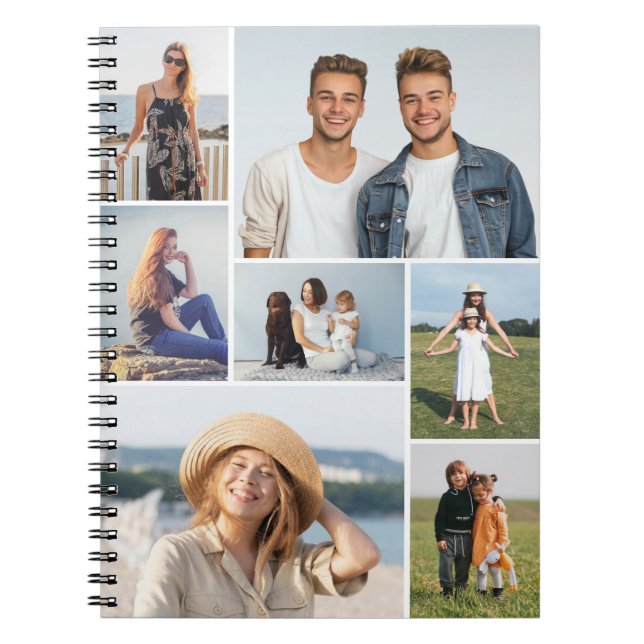 Create Your Own 7 Photo Collage Notebook (Front)