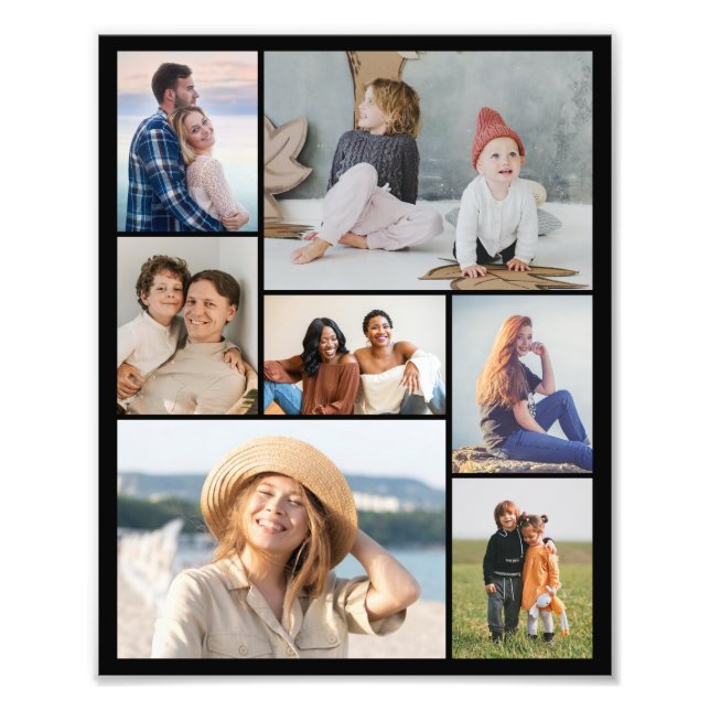 Create Your Own 7 Photo Collage Photo Enlargement (Front)