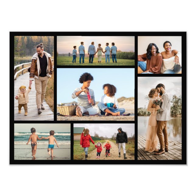 Create Your Own 7 Photo Collage Photo Enlargement (Front)