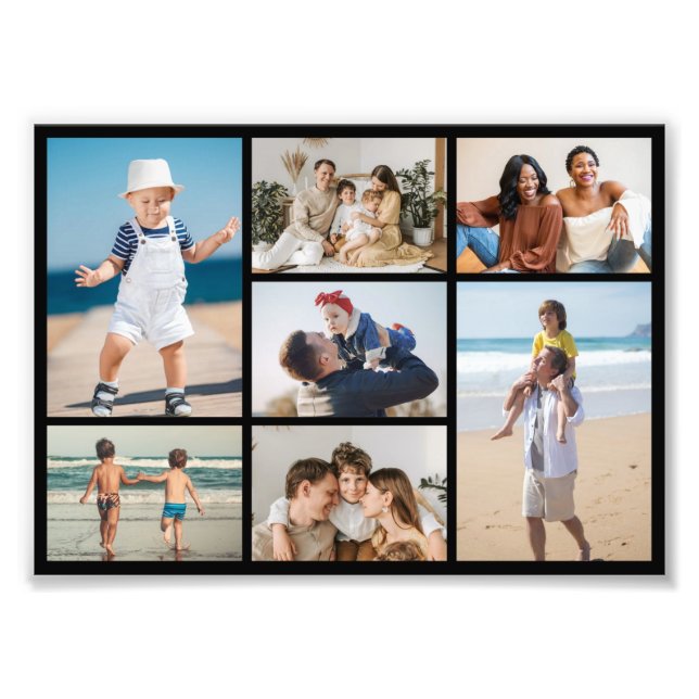Create Your Own 7 Photo Collage Photo Enlargement (Front)