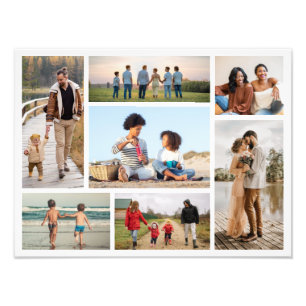 Create Your Own 7 Photo Collage Photo Enlargement Print