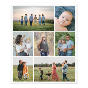 Create Your Own 7 Photo Collage Photo Enlargement Print