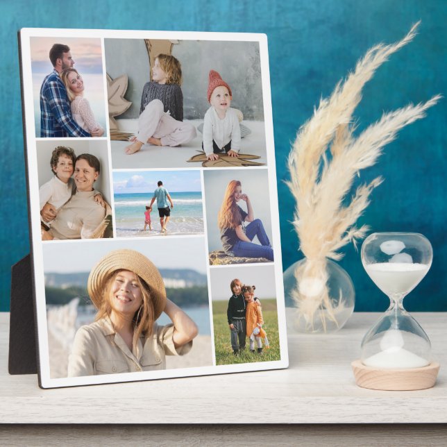 Create Your Own 7 Photo Collage Plaque (Side)