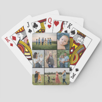 Create Your Own 7 Photo Collage Playing Cards