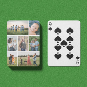 Create Your Own 7 Photo Collage Playing Cards