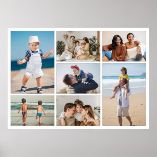 Create Your Own 7 Photo Collage Poster