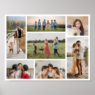 Create Your Own 7 Photo Collage Poster