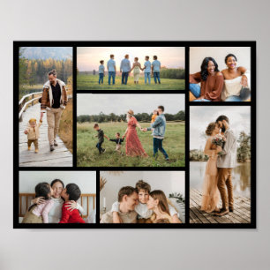 Create Your Own 7 Photo Collage Poster