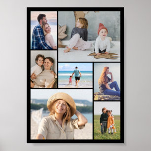 Create Your Own 7 Photo Collage Poster