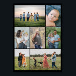 Create Your Own 7 Photo Collage Poster<br><div class="desc">Create your own 7 Photo Collage for Christmas, Birthdays, Weddings, Anniversaries, Graduations, Father's Day, Mother's Day or any other Special Occasion, with our easy-to-use design tool. Add your favourite photos of friends, family, vacations, hobbies and pets and you'll have a stunning, one-of-a-kind photo collage. Our custom photo collage is perfect...</div>