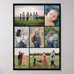 Create Your Own 7 Photo Collage Poster