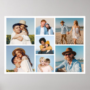 Create Your Own 7 Photo Collage Poster