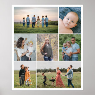 Create Your Own 7 Photo Collage Poster