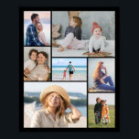 Create Your Own 7 Photo Collage Poster<br><div class="desc">Create your own 7 Photo Collage for Christmas, Birthdays, Weddings, Anniversaries, Graduations, Father's Day, Mother's Day or any other Special Occasion, with our easy-to-use design tool. Add your favourite photos of friends, family, vacations, hobbies and pets and you'll have a stunning, one-of-a-kind photo collage. Our custom photo collage is perfect...</div>