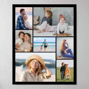 Create Your Own 7 Photo Collage Poster