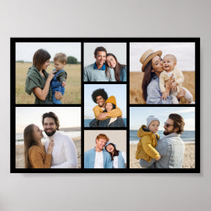 Create Your Own 7 Photo Collage Poster