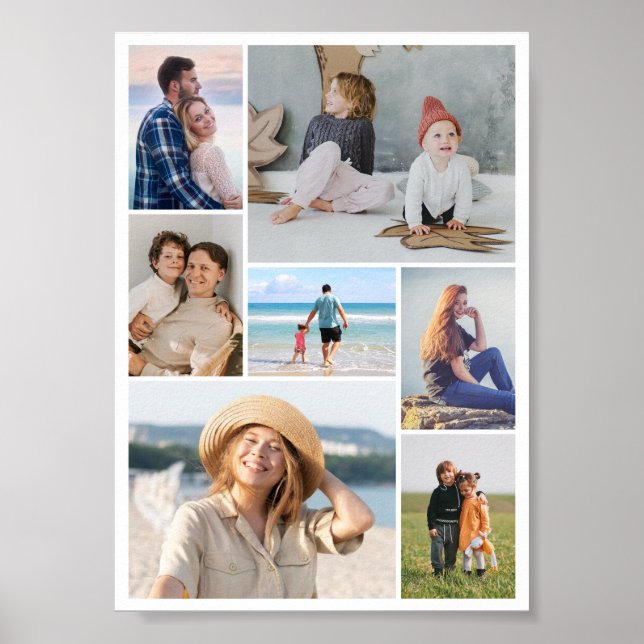 Create Your Own 7 Photo Collage Poster (Front)