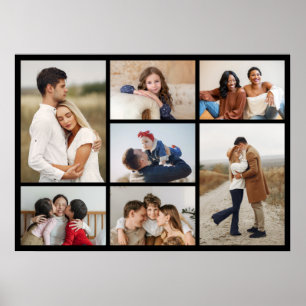 Create Your Own 7 Photo Collage Poster