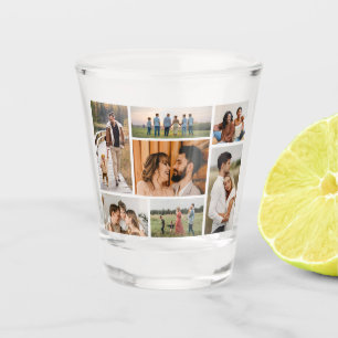 Create Your Own 7 Photo Collage Shot Glass