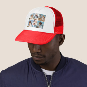 Create Your Own 7 Photo Collage Trucker Hat