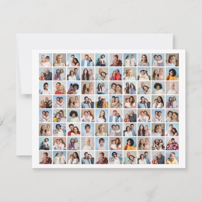 Create Your Own 80 Photo Collage  Card (Front)