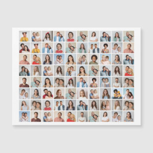 Create Your Own 80 Photo Collage Magnetic Card