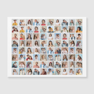 Create Your Own 80 Photo Collage Magnetic Card