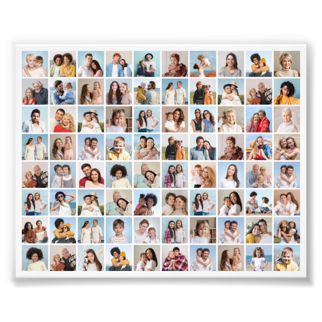 Create Your Own 80 Photo Collage Photo Enlargement (Front)