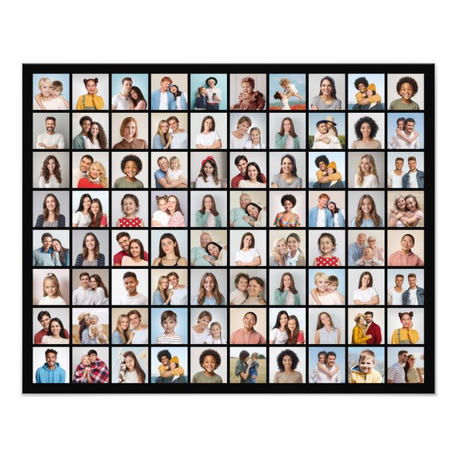Create Your Own 80 Photo Collage Photo Enlargement Print (Front)