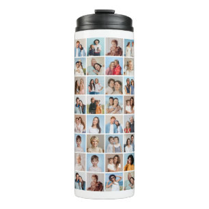 Create Your Own 80 Photo Collage  Thermal Tumbler