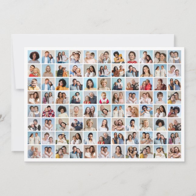 Create Your Own 88 Photo Collage Card (Front)