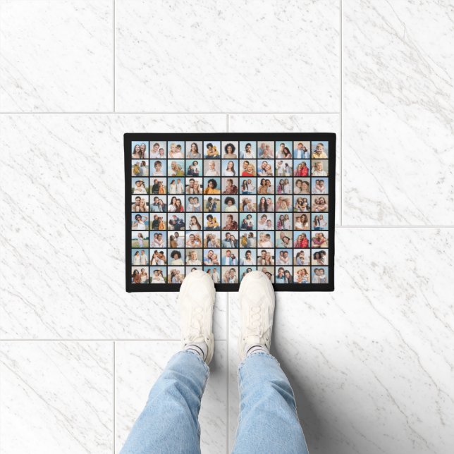 Create Your Own 88 Photo Collage Doormat (Indoor)