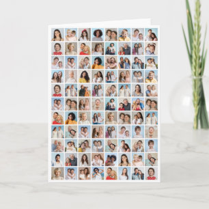 Create Your Own 88 Photo Collage Greeting Card