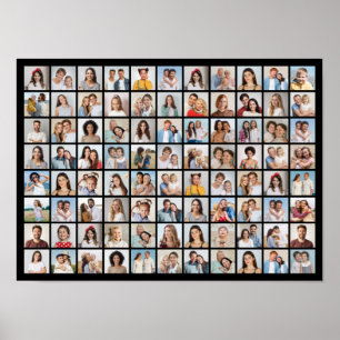 Create Your Own 88 Photo Collage Poster