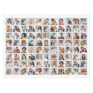 Create Your Own 88 Photo Collage Tablecloth