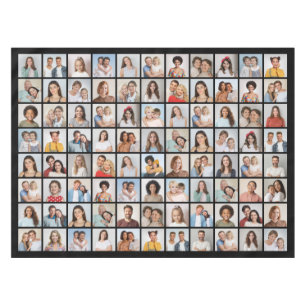Create Your Own 88 Photo Collage Tablecloth