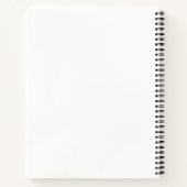 Custom 21.6 cm x 28 cm Spiral Notebook (Back)