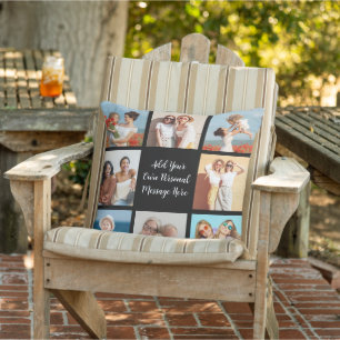 Create Your Own 8 Photo Collage Add Your Greeting Cushion