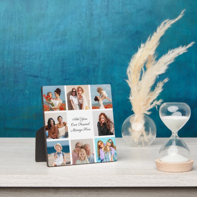 Create Your Own 8 Photo Collage Add Your Greeting Plaque (Insitu)