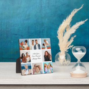 Create Your Own 8 Photo Collage Add Your Greeting Plaque