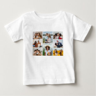 Create Your Own 8 Photo Collage Baby T-Shirt