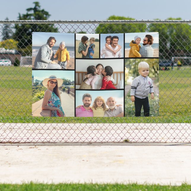 Create Your Own 8 Photo Collage  Banner (Insitu)