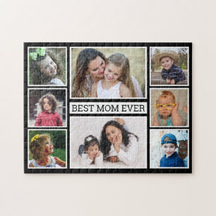 Create Your Own 8 Photo Collage Best Mum Ever Jigsaw Puzzle