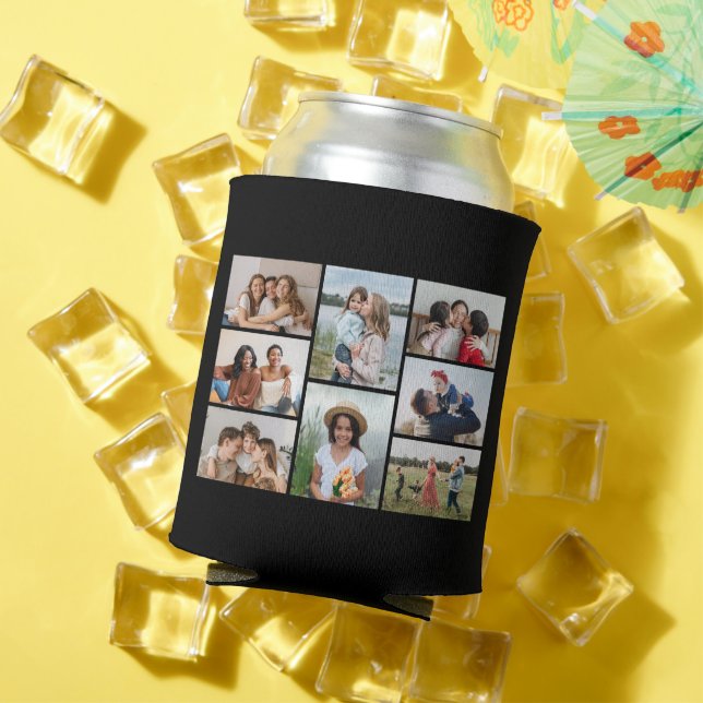 Create Your Own 8 Photo Collage Can Cooler (In Situ Summer)