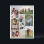 Create Your Own 8 Photo Collage Card<br><div class="desc">Create your own 8 Photo Collage for Christmas, Birthdays, Weddings, Anniversaries, Graduations, Father's Day, Mother's Day or any other Special Occasion, with our easy-to-use design tool. Add your favourite photos of friends, family, vacations, hobbies and pets and you'll have a stunning, one-of-a-kind photo collage. Our custom photo collage is perfect...</div>