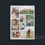 Create Your Own 8 Photo Collage Card<br><div class="desc">Create your own 8 Photo Collage for Christmas, Birthdays, Weddings, Anniversaries, Graduations, Father's Day, Mother's Day or any other Special Occasion, with our easy-to-use design tool. Add your favourite photos of friends, family, vacations, hobbies and pets and you'll have a stunning, one-of-a-kind photo collage. Our custom photo collage is perfect...</div>