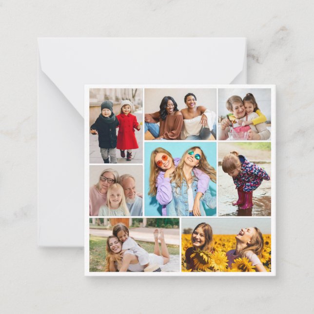 Create Your Own 8 Photo Collage Card (Front)